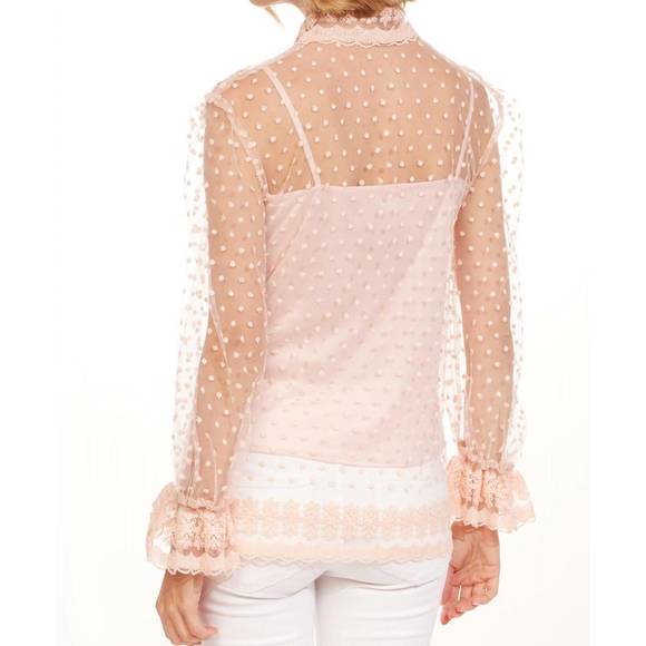 NEW EVA FRANCO montse blouse in blushing dot - Picture 2 of 3